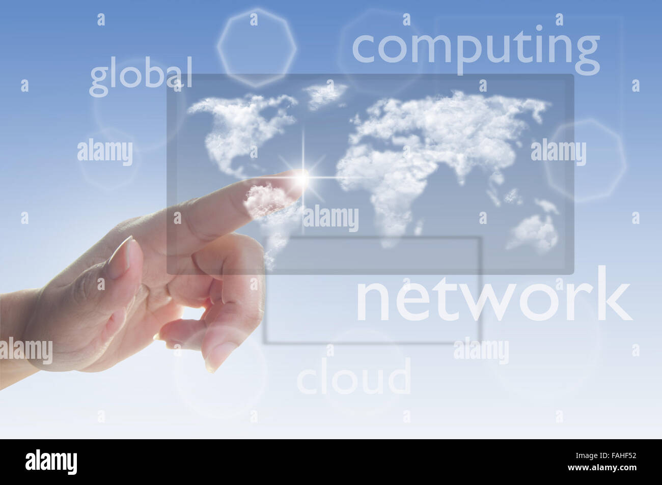 Cloud-computing-Konzept Stockfoto