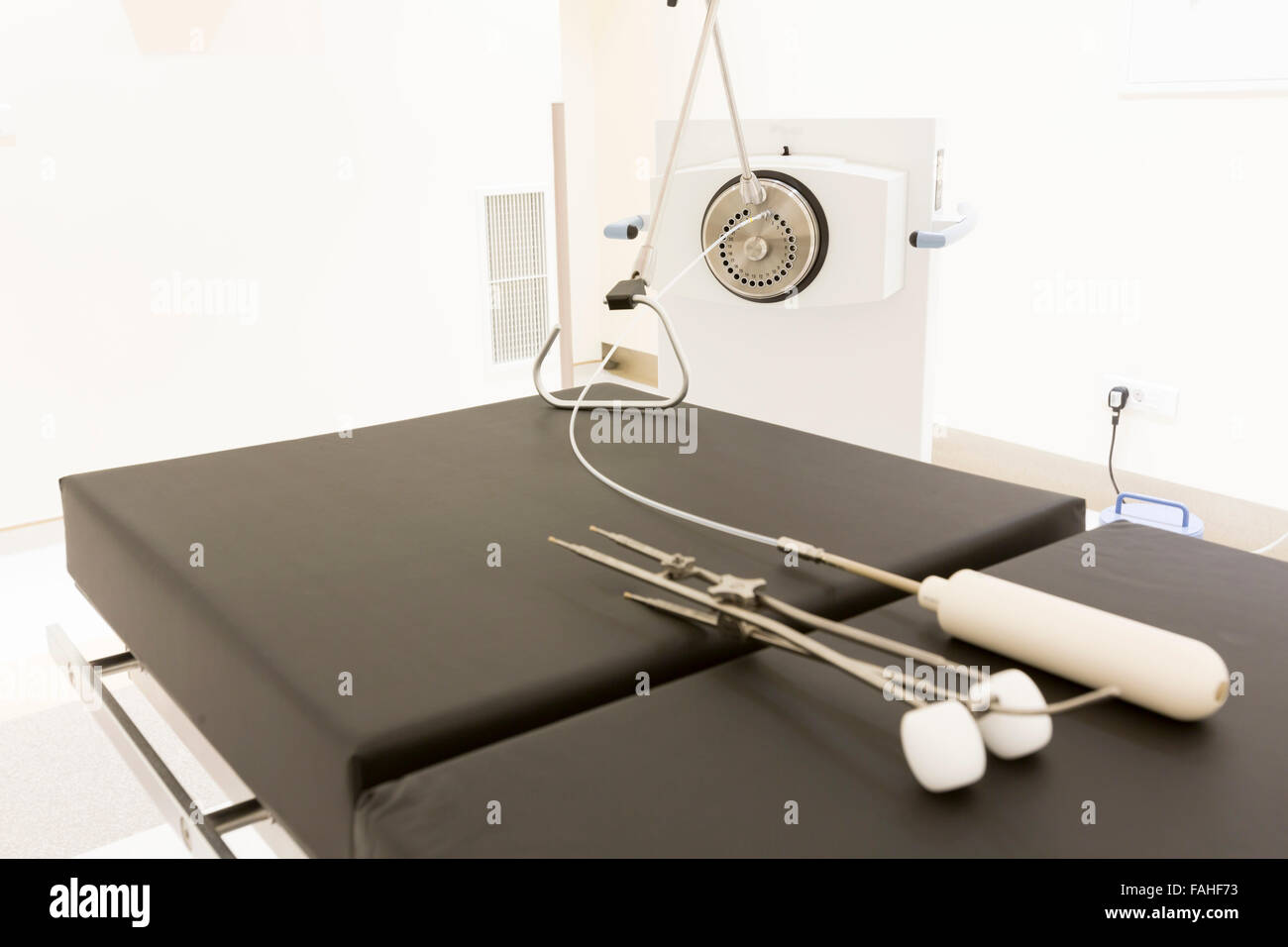 Moderne Krebs Behandlung Ausrüstung in einem neuen Krebskrankenhaus. Stockfoto