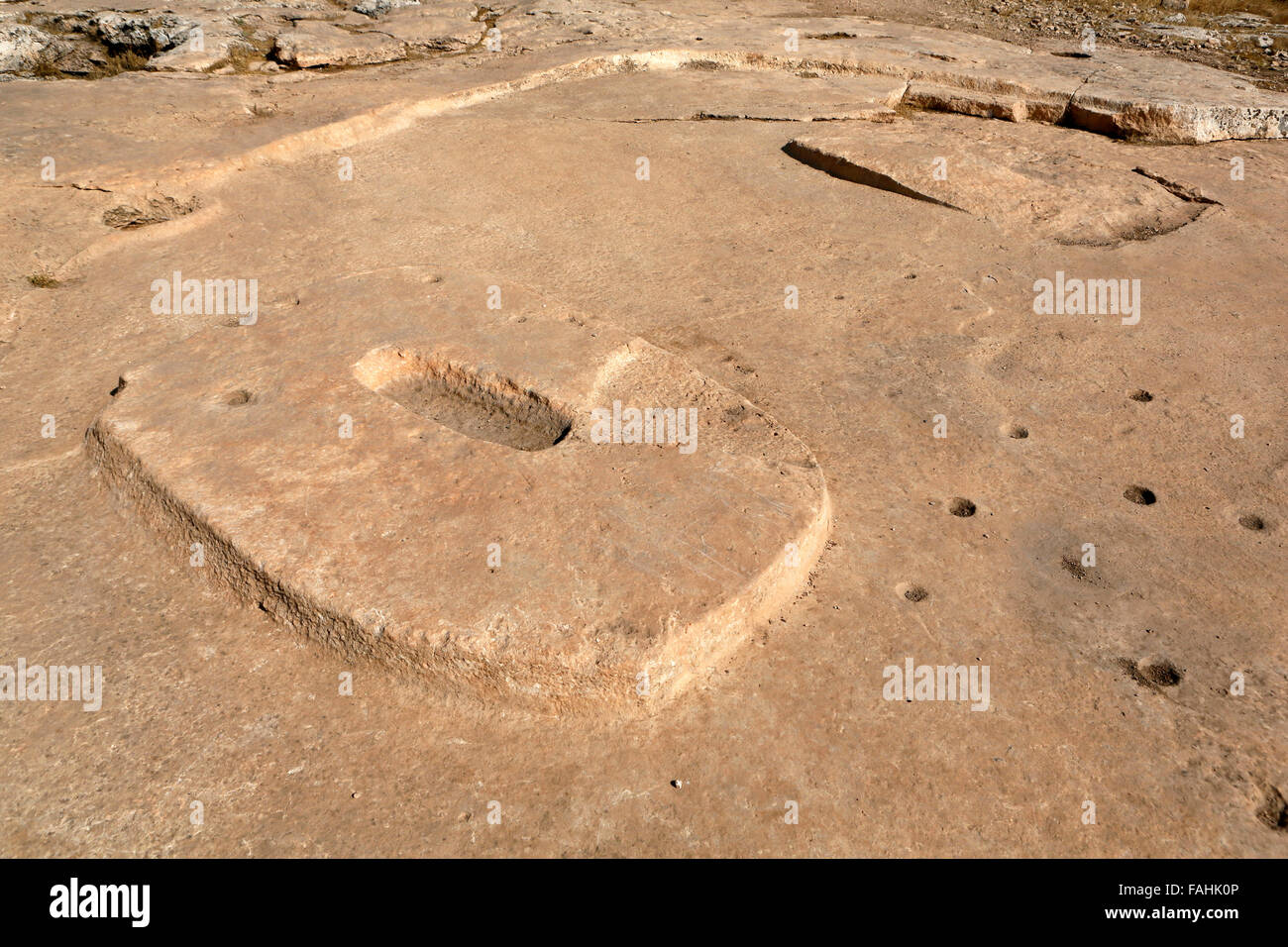 Göbekli Tepe 'Potbelly Hill' ist eine archäologische Stätte im südöstlichen Anatolien Region von Şanlıurfa, Türkei. Göbekli Tepe h Stockfoto