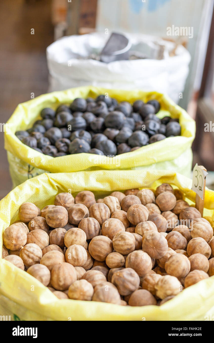 Trockenen Zitronen im Souq Wagif, Doha Stockfoto