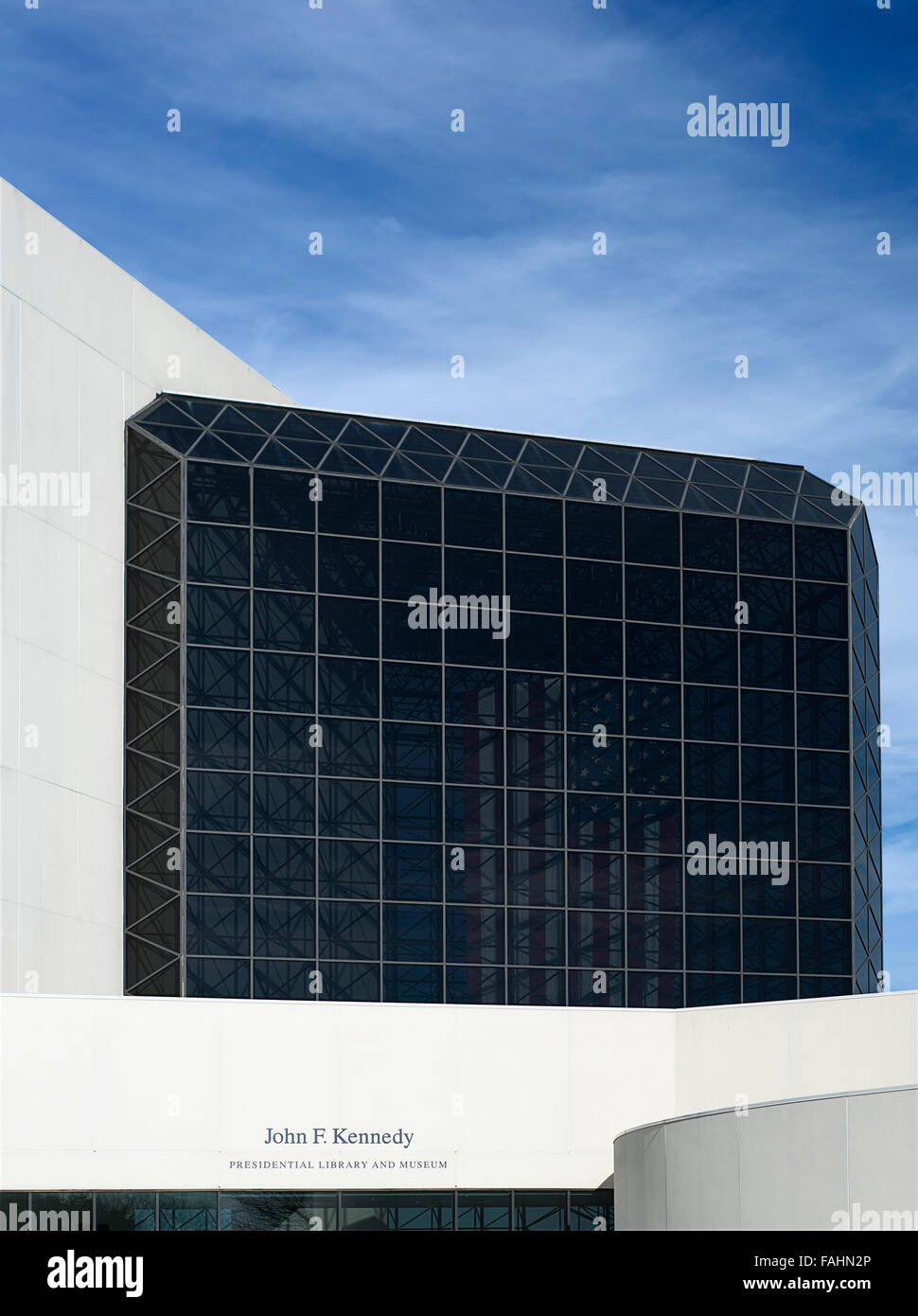 Kennedy Library in Boston MA. Stockfoto