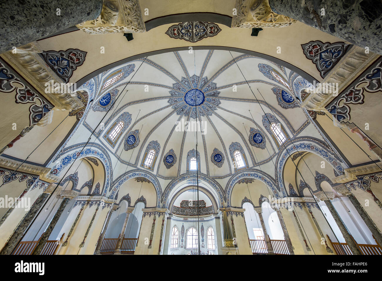 Kleine Hagia Sophia Mosque (Kirche des Heiligen Sergius und Bacchus) in Fatih Bezirk von Istanbul, Türkei. Stockfoto