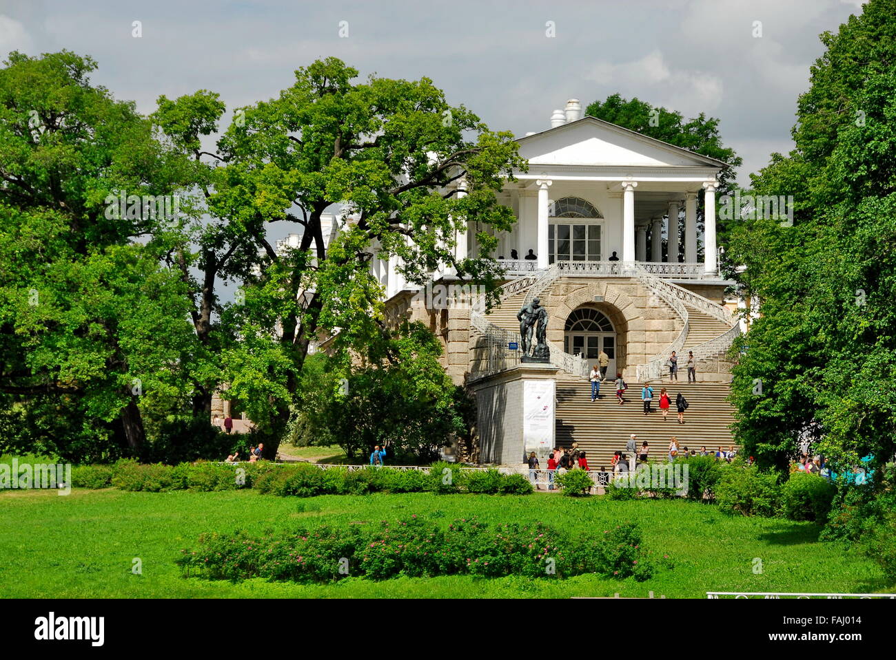 Cameron-Galerie an der Katharinenpalast in Tsarskoye Selo (Puschkin) in der Nähe von St. Petersburg, Russland Stockfoto