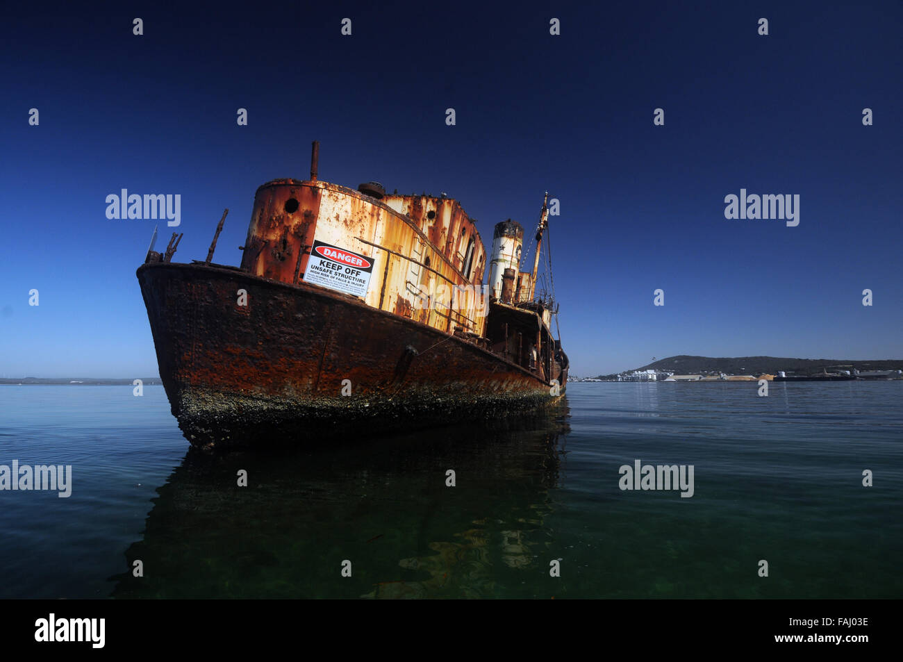 Wrack der Wal Jagd Schiff Cheynes II, Quarantäne Point, Albany, Western Australia. Keine PR Stockfoto