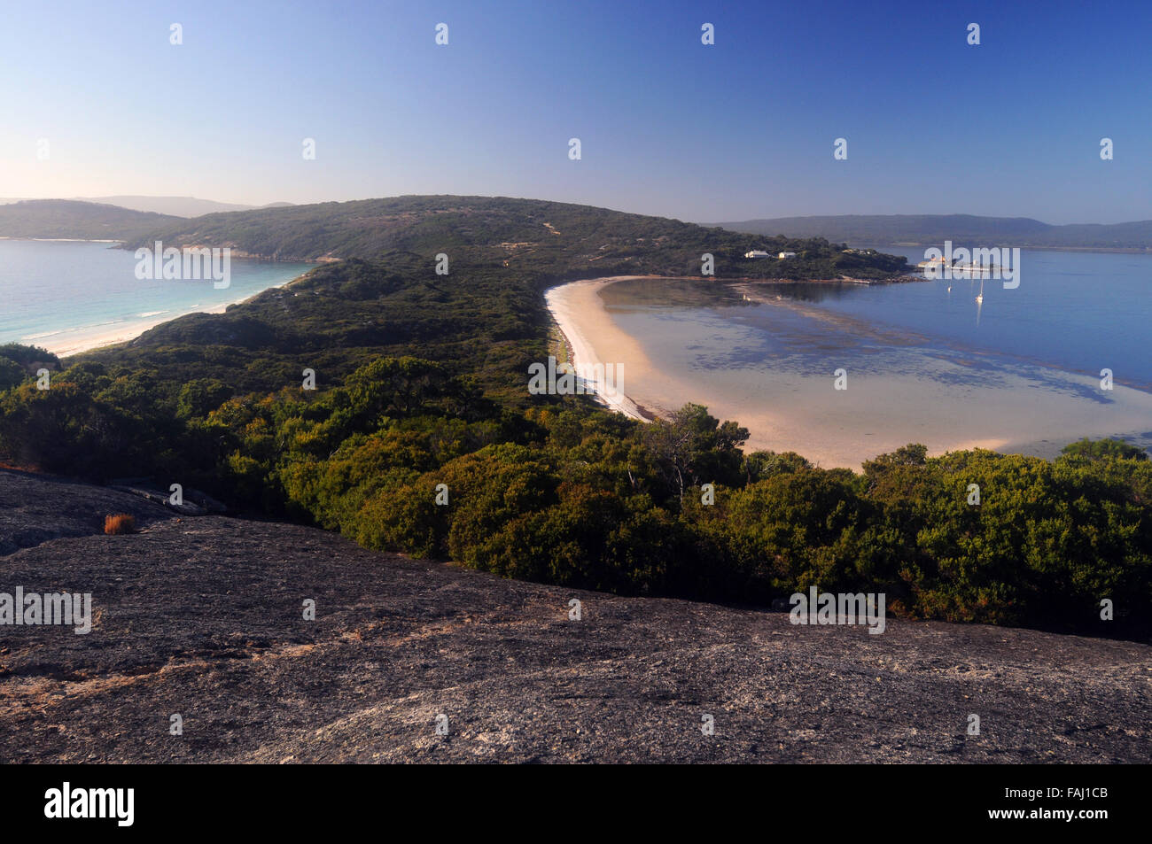 Blick über Quarantäne Bay aus Besitz Punkt, Princess Royal Harbour, Albany, Western Australia, Australia Stockfoto