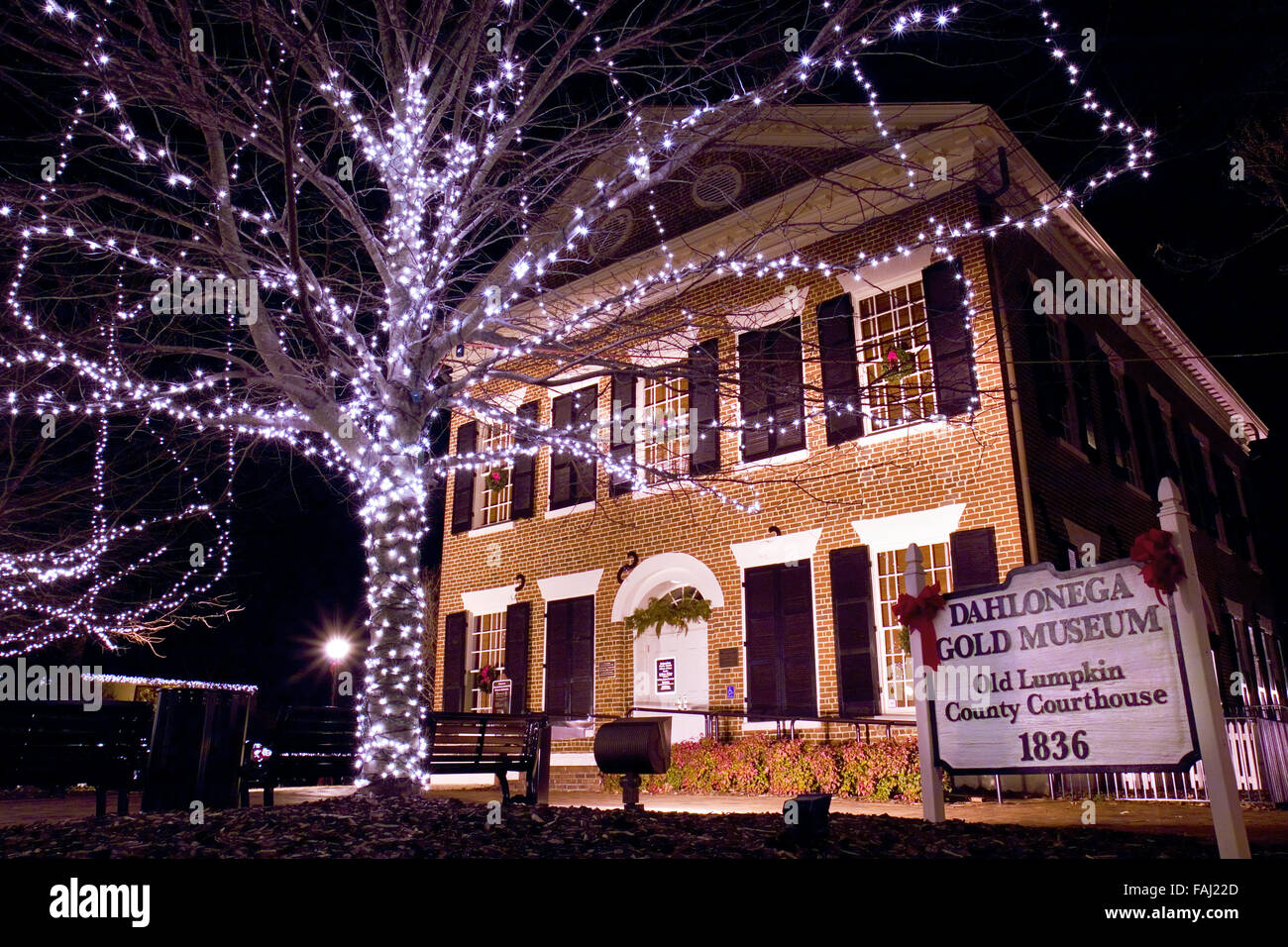 Goldmuseum in Dahlonega, Georgia, USA. Stockfoto