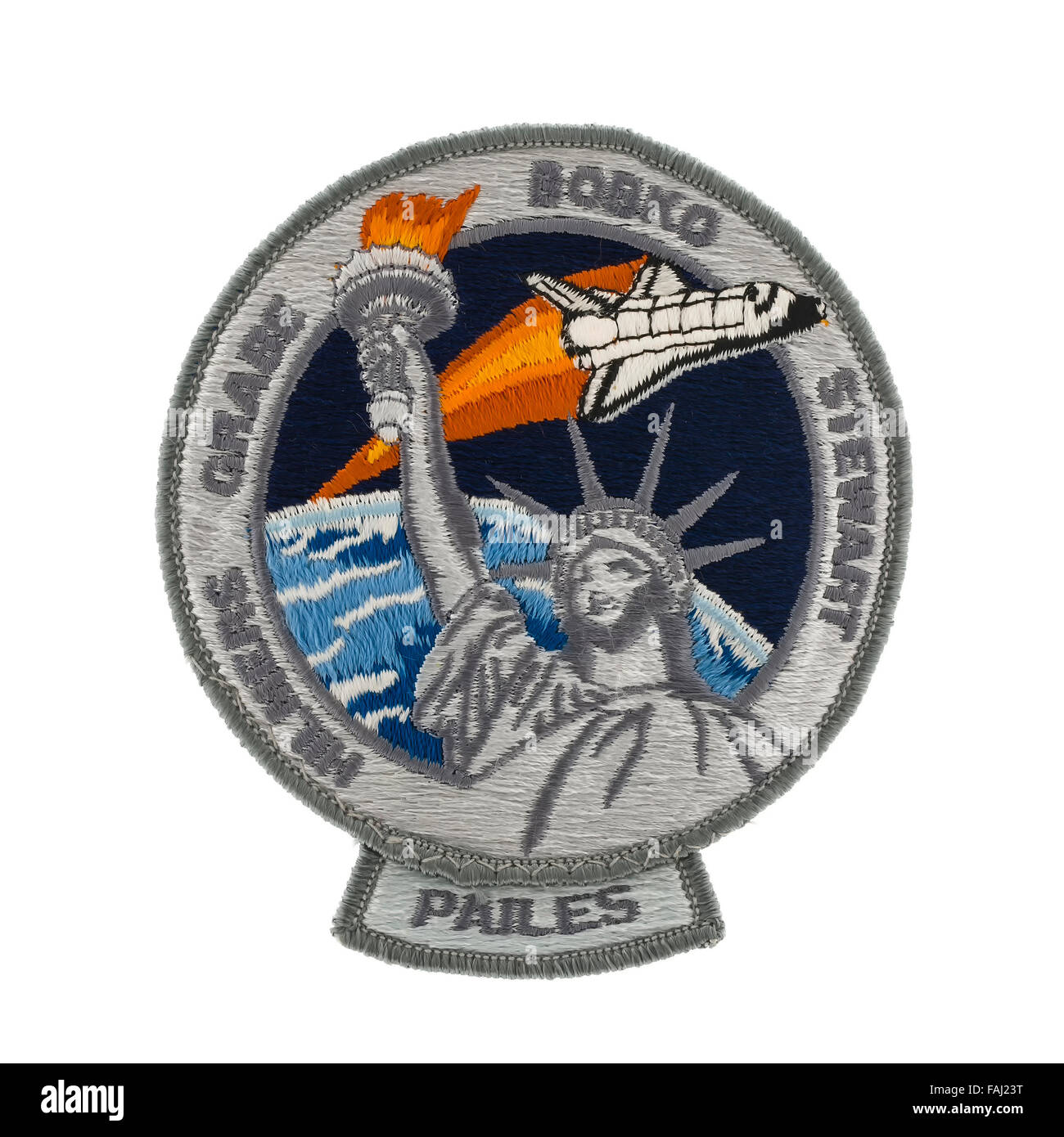 Mission Abzeichen aus dem Space Shuttle STS-51J Stockfoto