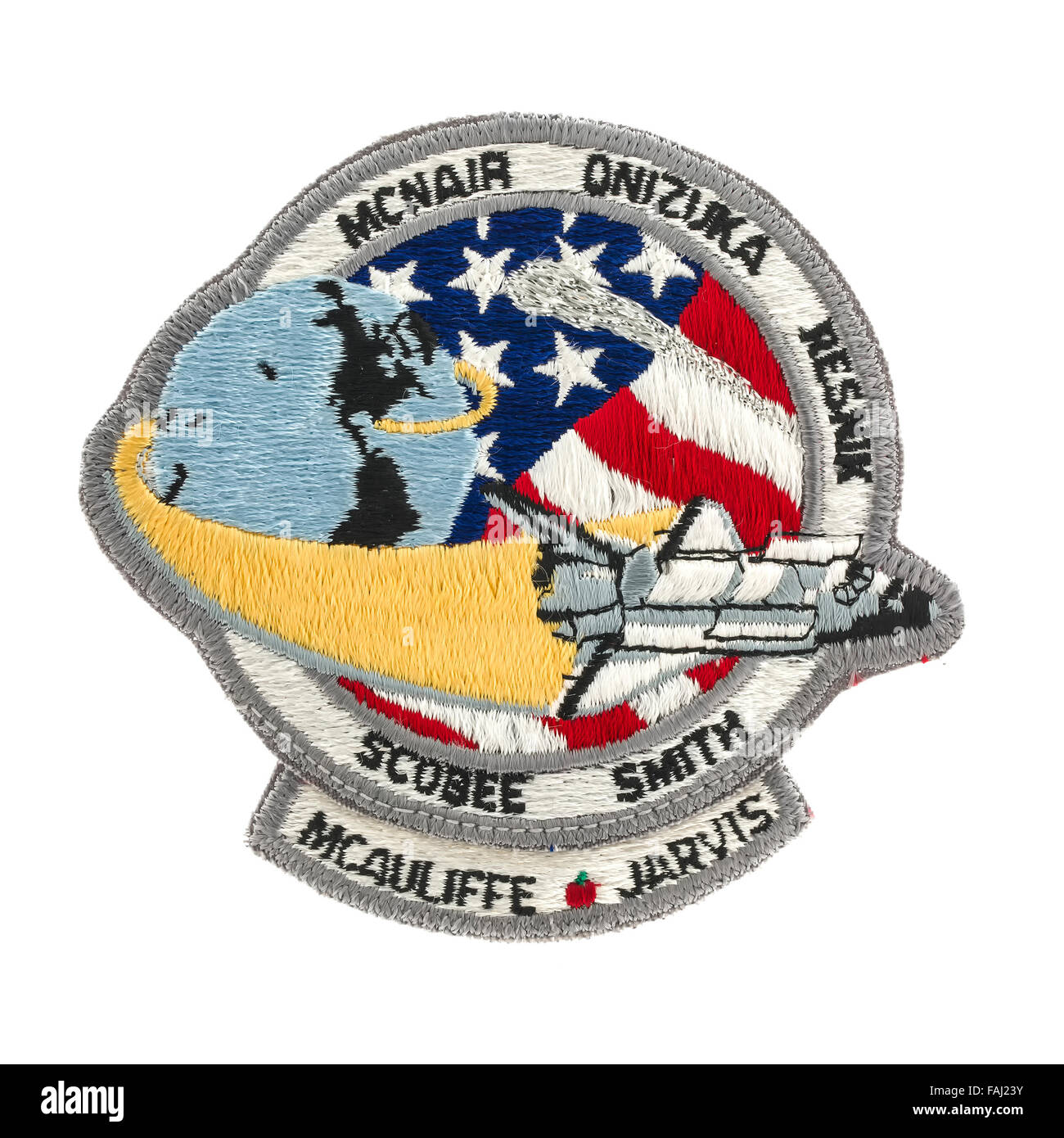 Mission Abzeichen aus der ill-fated Space Shuttle-Flug STS - 51L Stockfoto