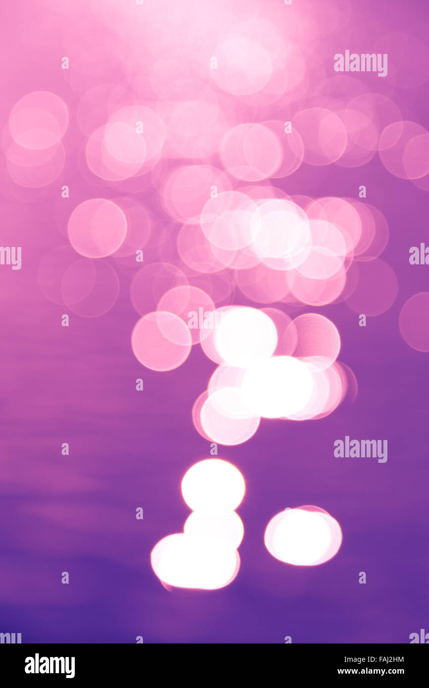 Bunten Bokeh von Reflexion des Wassermann mit Sonnenlicht Stockfoto