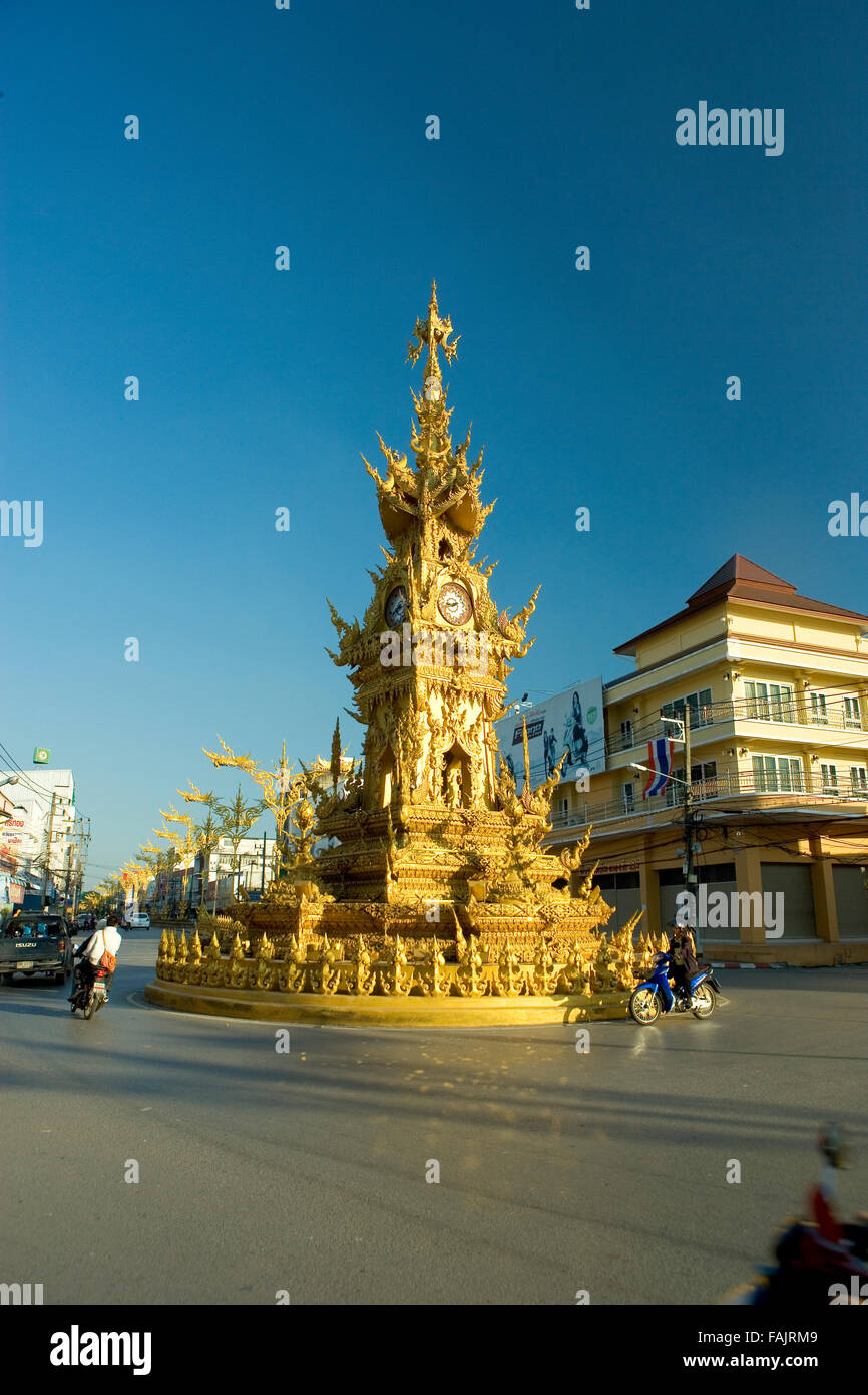 Der Uhrturm, Chiang Mai, Thailand. Stockfoto