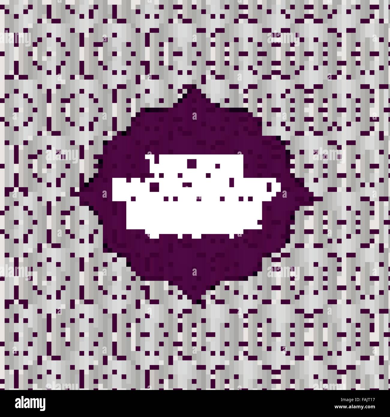 Vektor-Illustration einer modernen Einladung. Stock Vektor