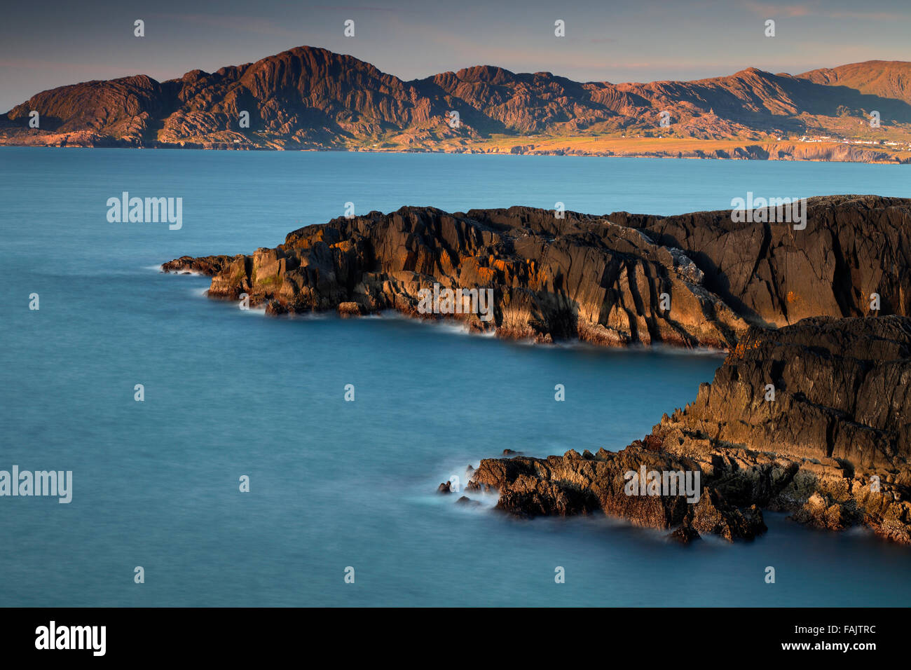 Blick auf die Küste in der Nähe von Allihies und Coomeen Beara Halbinsel, Co. Kerry. Irland Stockfoto