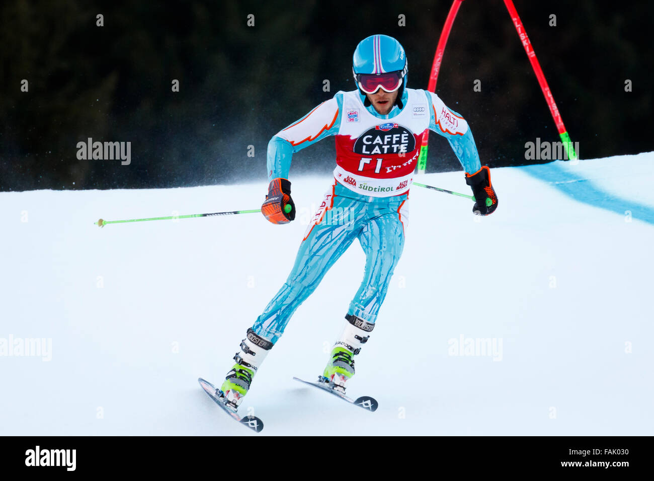 Alta Badia, Italien 20. Dezember 2015.  Diego Cappadozzi (Ita) Vorläufer der Audi Fis Alpine Ski Welt Cup Herren Riese Stockfoto