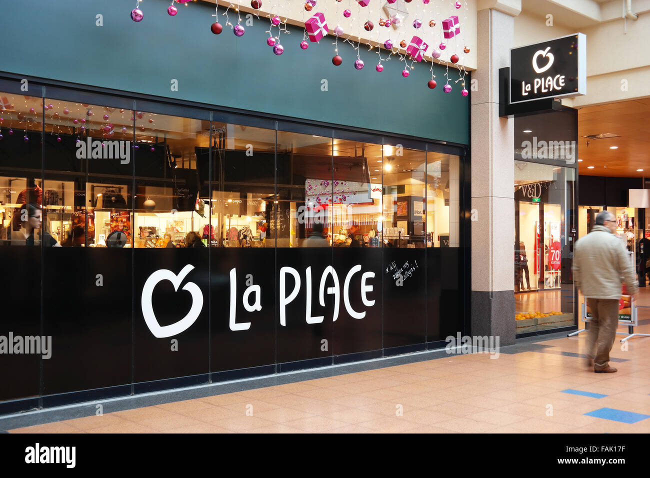 La Place Restaurant in einem Einkaufszentrum Stockfoto