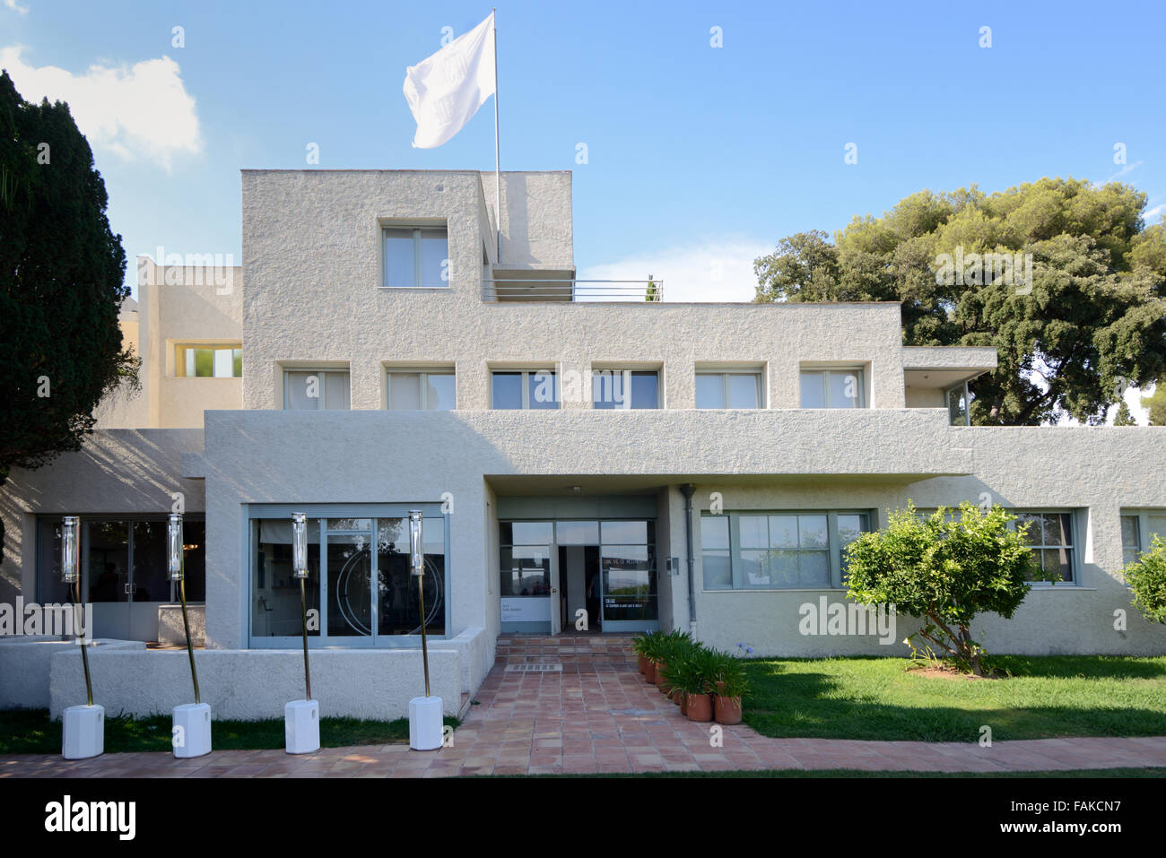 Moderne Villa Noailles (1923-25), entworfen von Architekt Robert Mallet-Stevens Hyères Frankreich Stockfoto