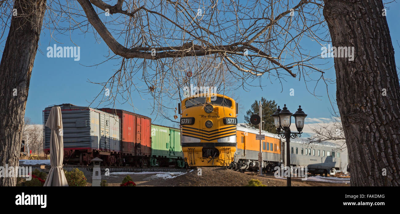 Golden, Colorado - Colorado Railroad Museum. Stockfoto