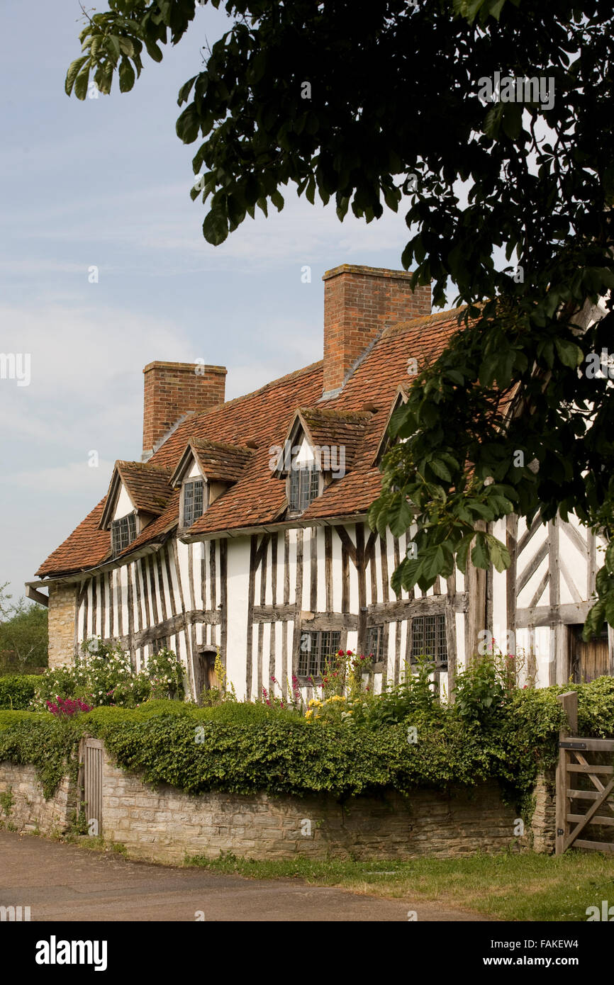 Mary Ardens bei Palmers FArm, Stratford-upon-Avon, England Haus von Shakespeares Mutter Mary Arden House. Stockfoto