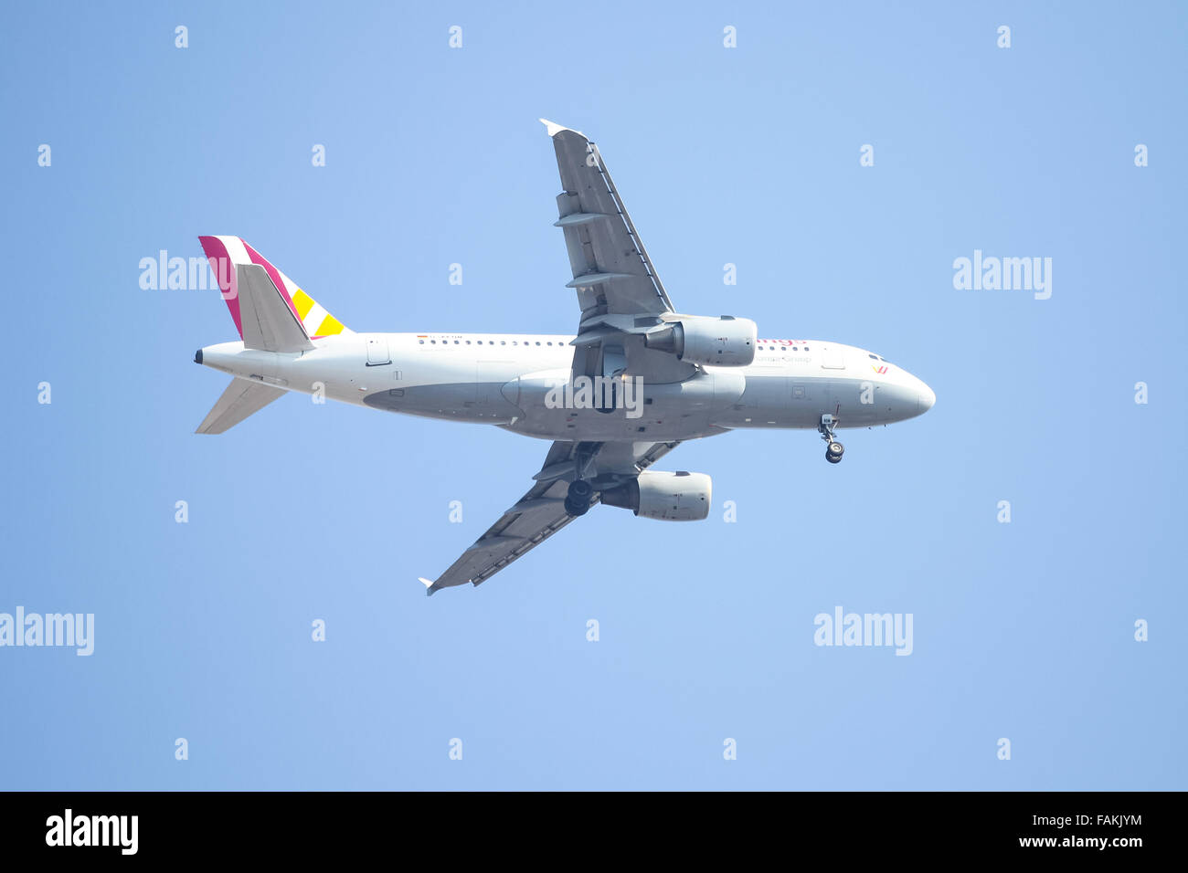 Germanwings Airlines Airbus A319-112 (CN 1089), Sabiha Gökçen Flughafen landen. Stockfoto