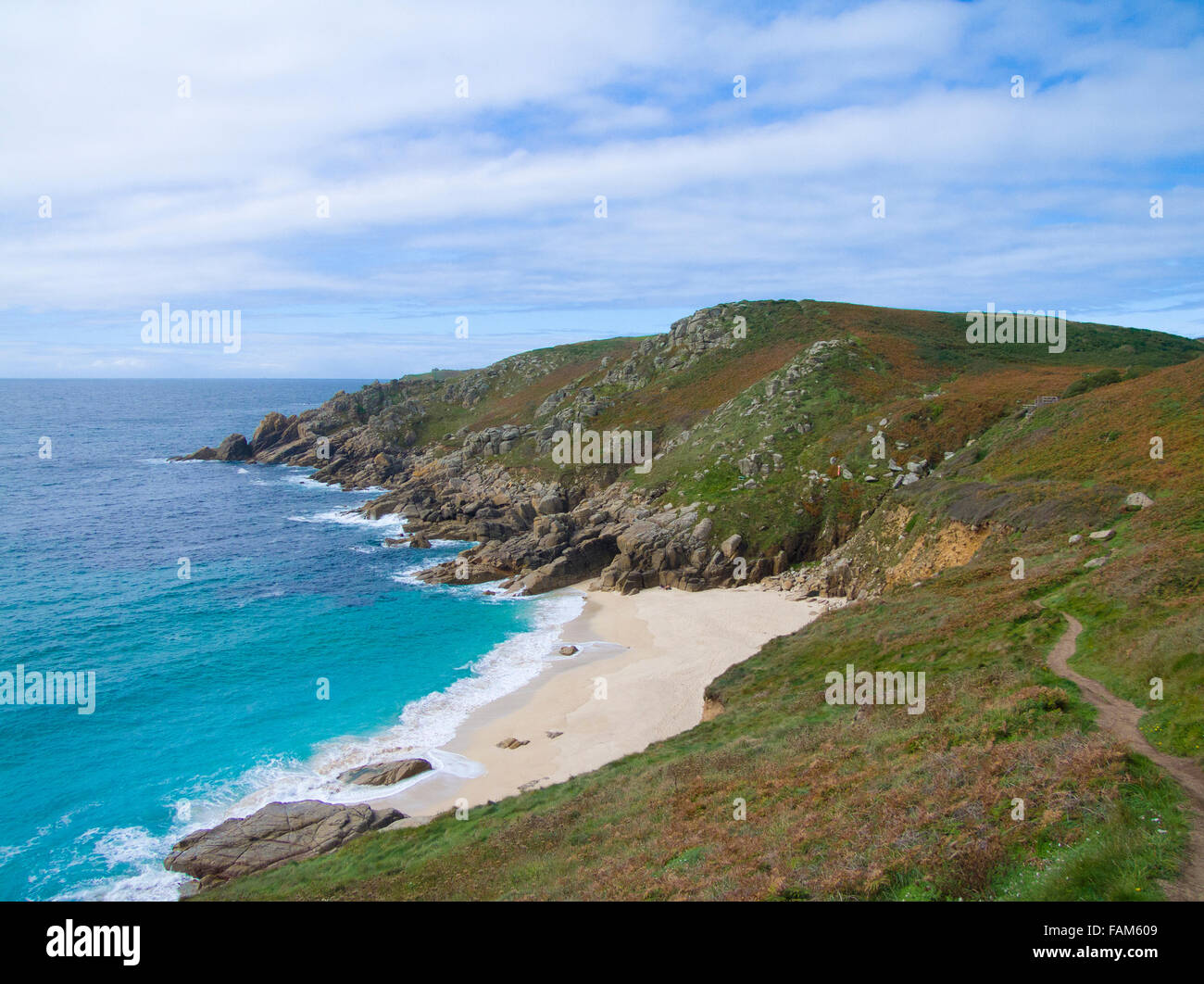 Porth Kapelle Strand, Süd-West Cornwall, England, UK Stockfoto