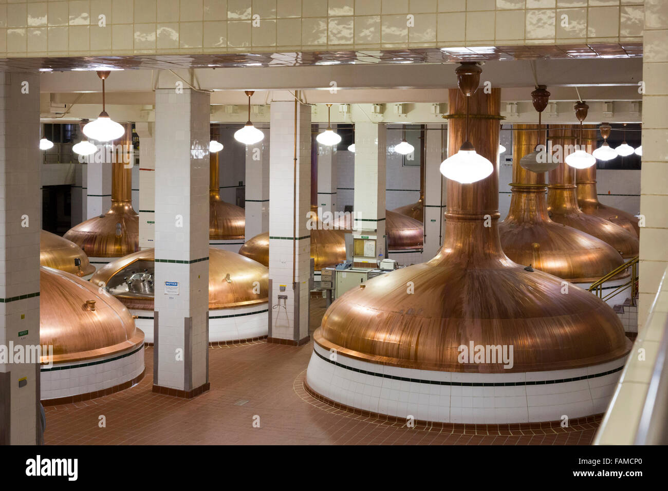 Golden, Colorado - Brew-Wasserkocher in die Coors Brewery. Stockfoto