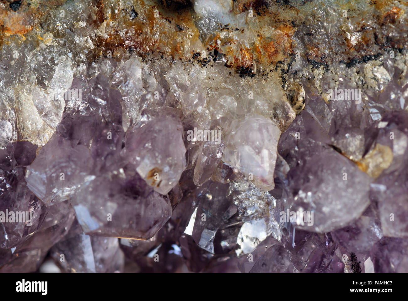 Amethyst Kristall Stockfoto