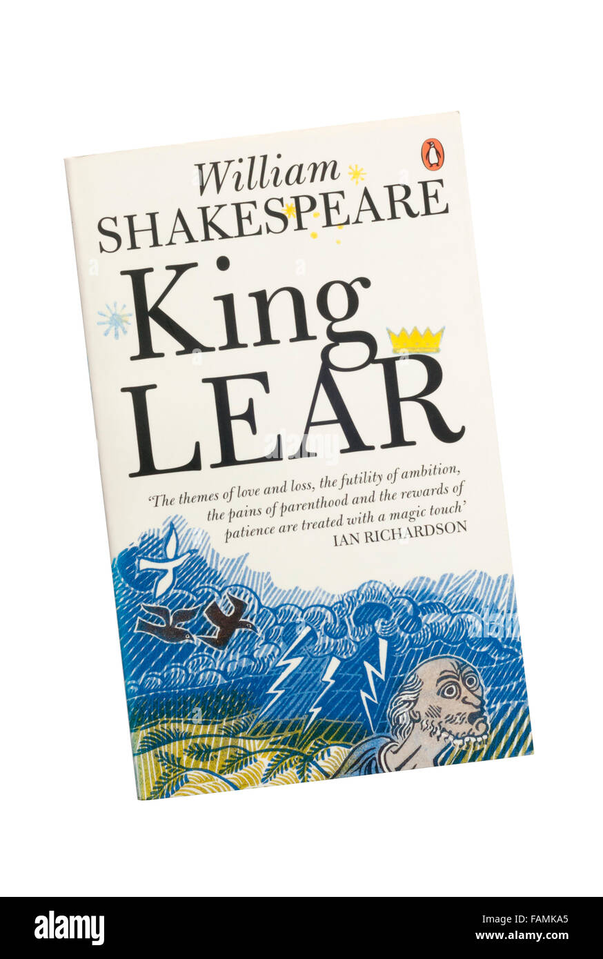 Die Penguin-Ausgabe des König Lear von William Shakespeare. Stockfoto