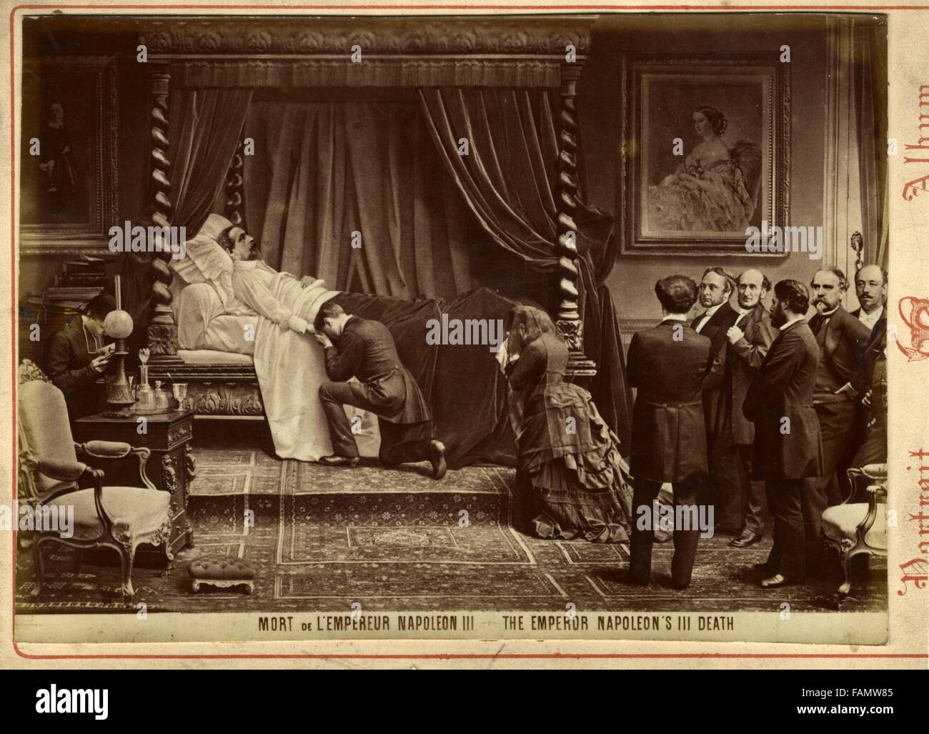 Mort de L'Empereur Napoleon III, 1873 Stockfotografie Alamy