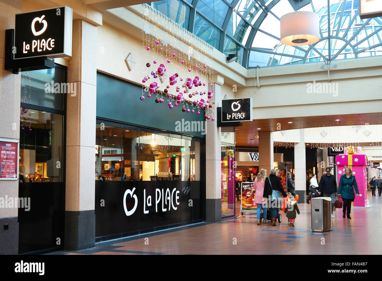 La Place Restaurant in einem Einkaufszentrum Stockfoto