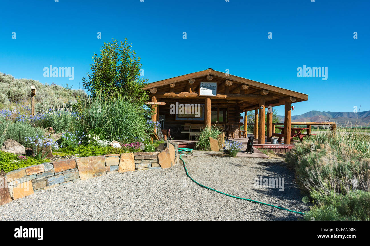 Idaho, Bellevue, Silver Creek Preserve Visitor Center Stockfoto