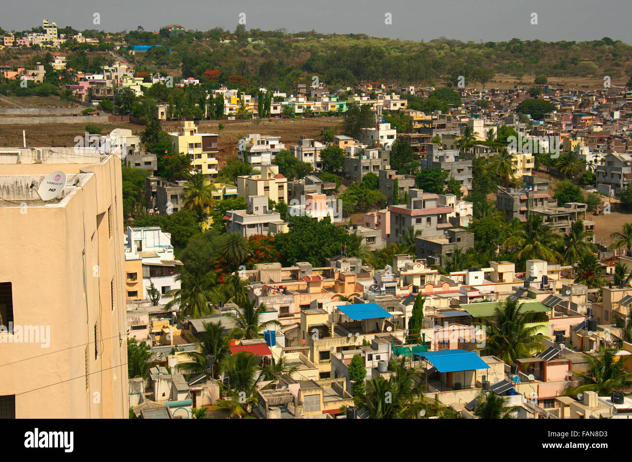 Stadtbild, Pune, Maharashtra, Indien Stockfoto