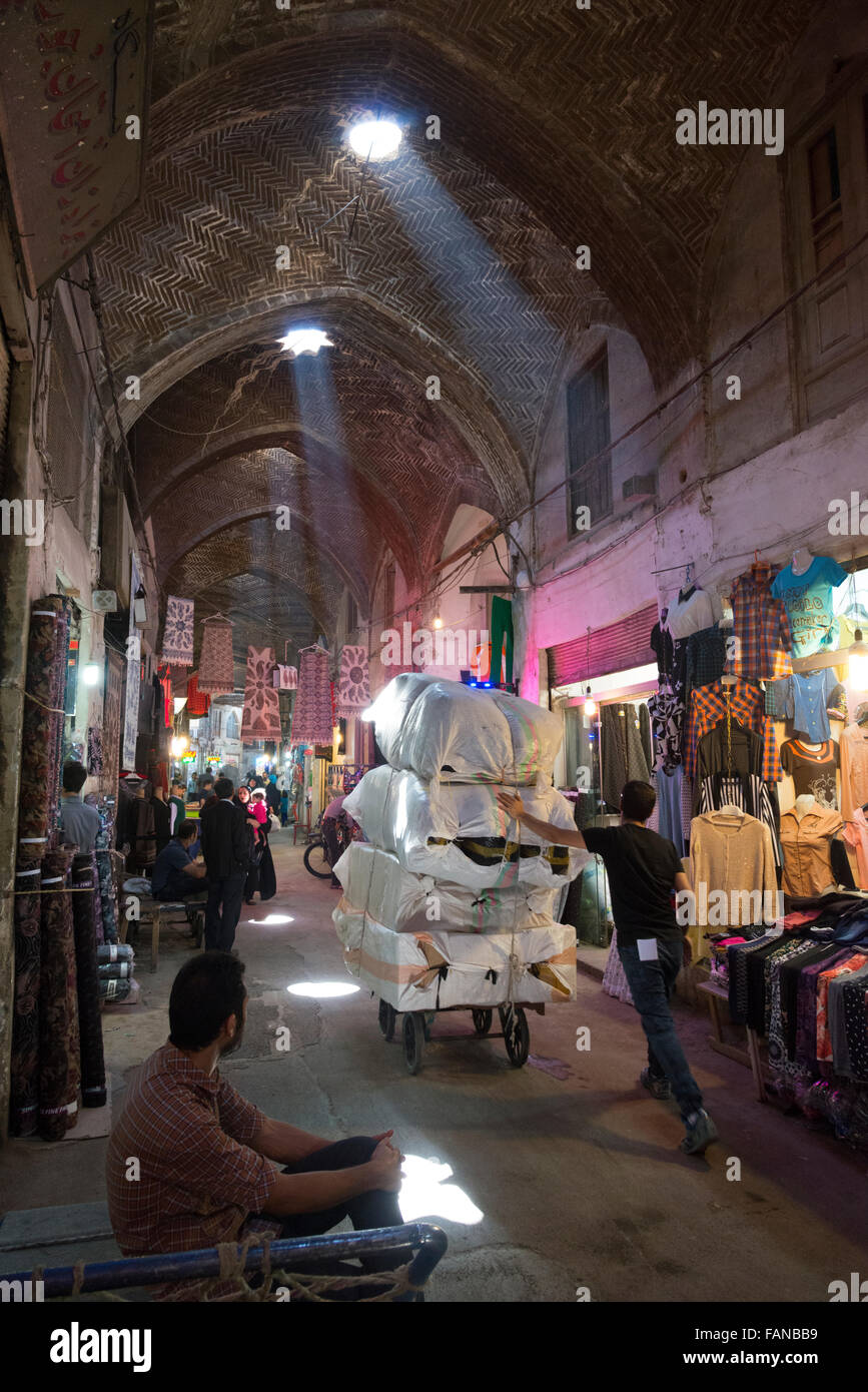 Bazar-Gasse. Esfahan. Iran. Stockfoto