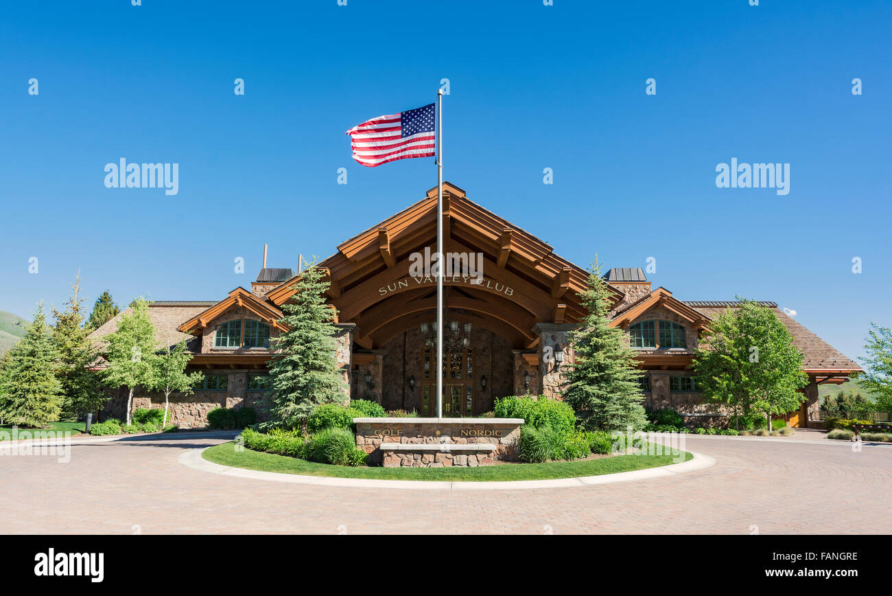 Idaho, Sun Valley Golf Course, Sommer, Sun Valley Club Stockfoto