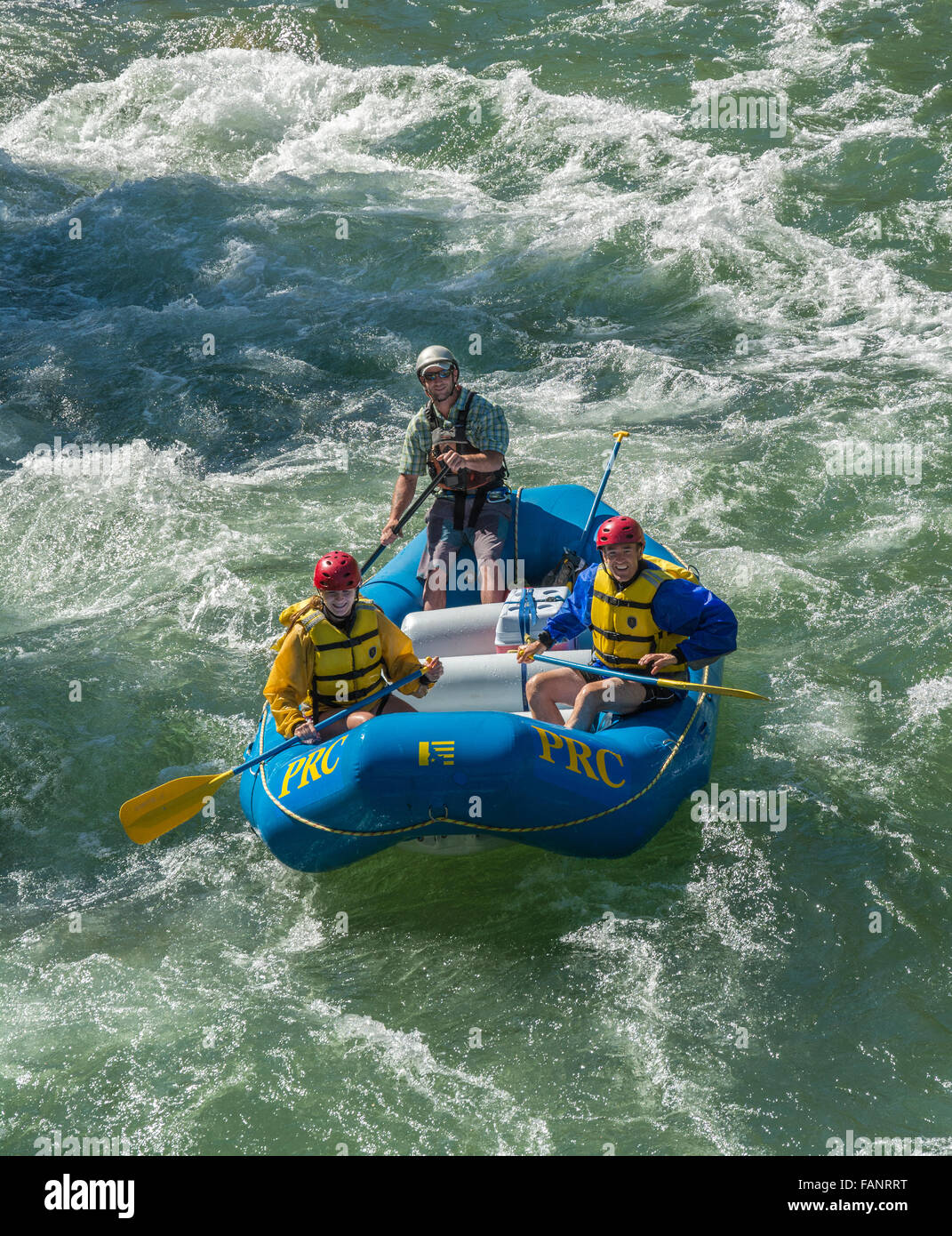 Idaho, South Fork Payette River, raft, rafting Stockfoto