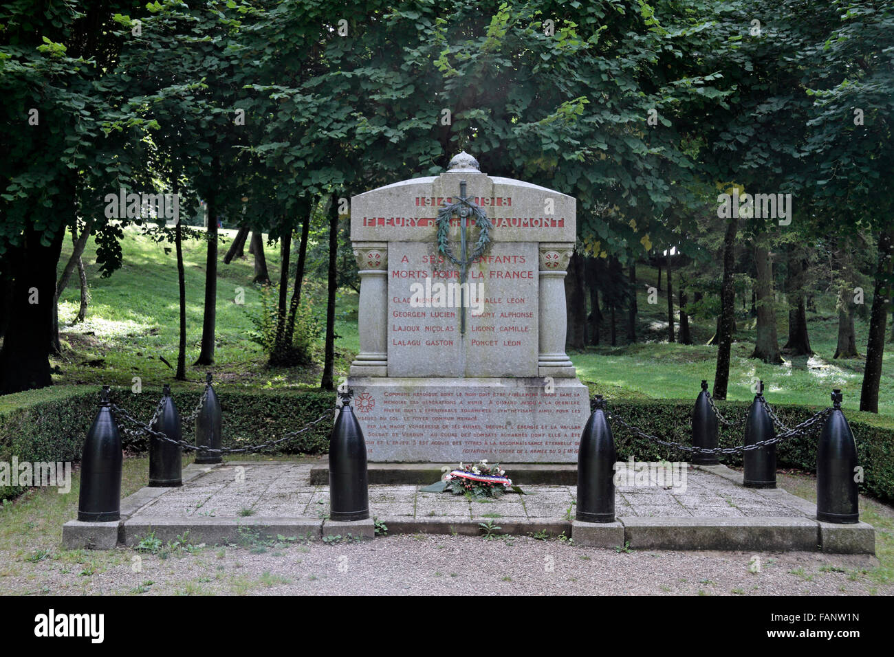 Denkmal Zu Den Zerstorten Dorf Von Fleury Devant Douaumont Fleury Devant Douaumont Bei Verdun Meuse Frankreich Stockfotografie Alamy