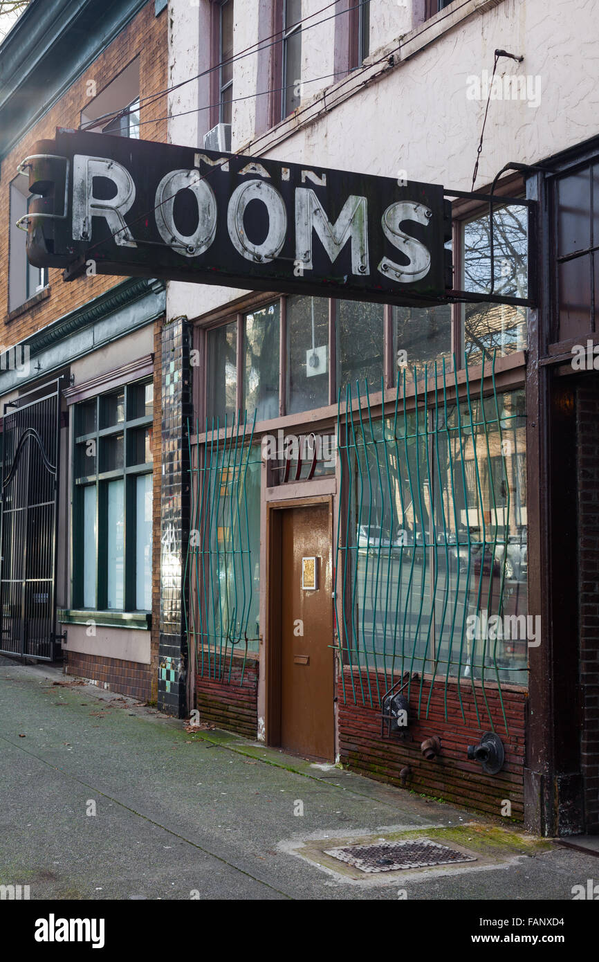 Zimmer in der Innenstadt von East-Side von Vancouver, Kanada Stockfoto