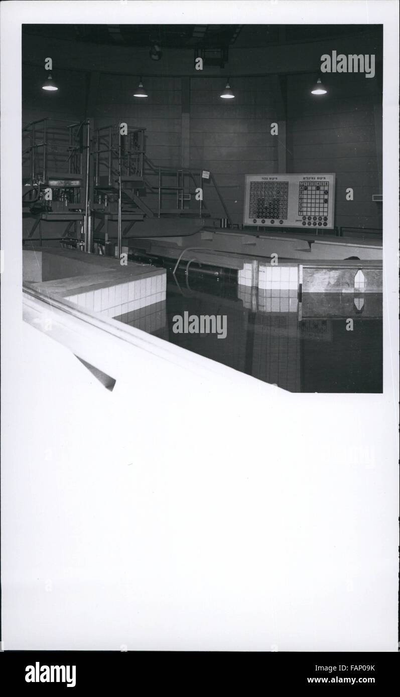 1980 - Israel atomare Reaktor (zivilen) Absicht den Pool schieben. © Keystone Bilder USA/ZUMAPRESS.com/Alamy Live-Nachrichten Stockfoto