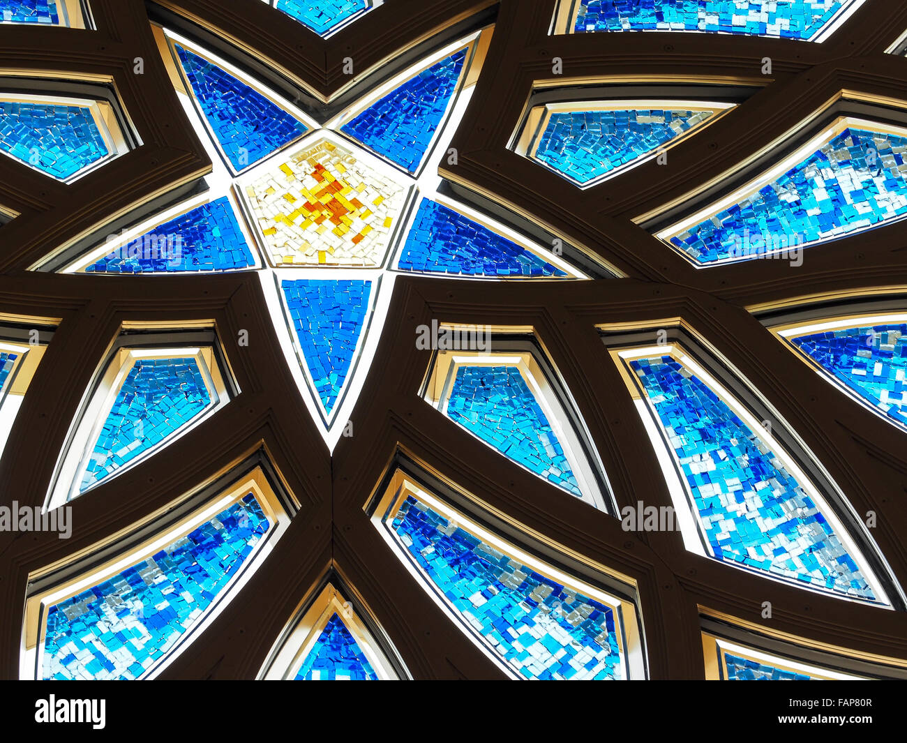 Sheikh-Zayed-Moschee, Abu Dhabi, Vereinigte Arabische Emirate Stockfoto