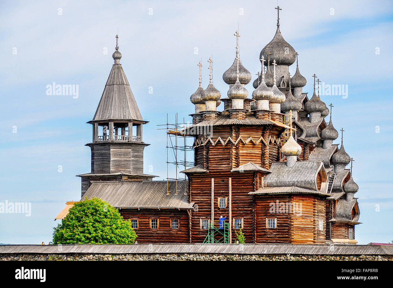 Kirche der Fürbitte, Insel Kischi, Russland Stockfoto