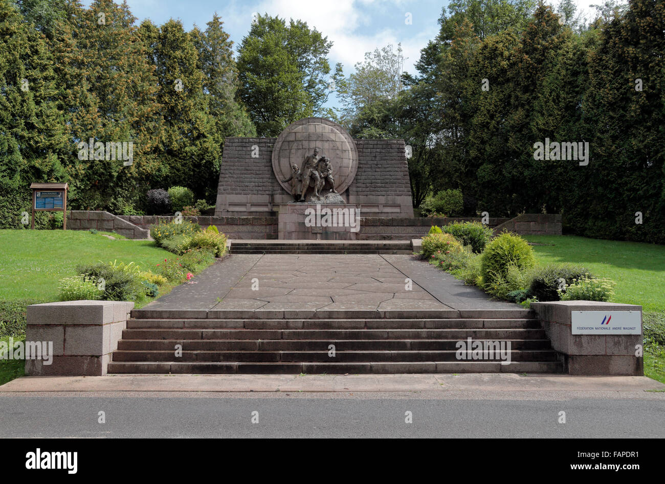 Die Maginot Linie Gedenkstätte, in der Nähe von Douaumont Ossuary & französische Nationalfriedhof Douaumont, Meuse, Frankreich. Stockfoto