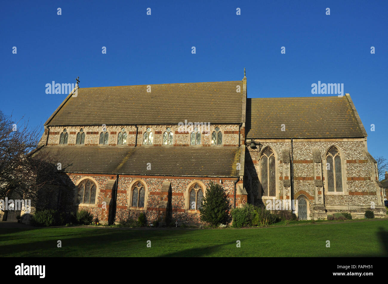 Pfarrei Kirche St. Edmund, Hunstanton, Norfolk, England, Vereinigtes Königreich Stockfoto