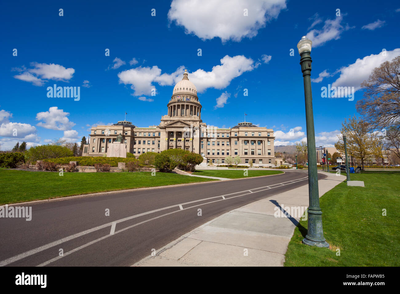 Boise, Idaho USA Kapitol boulevard Stockfoto