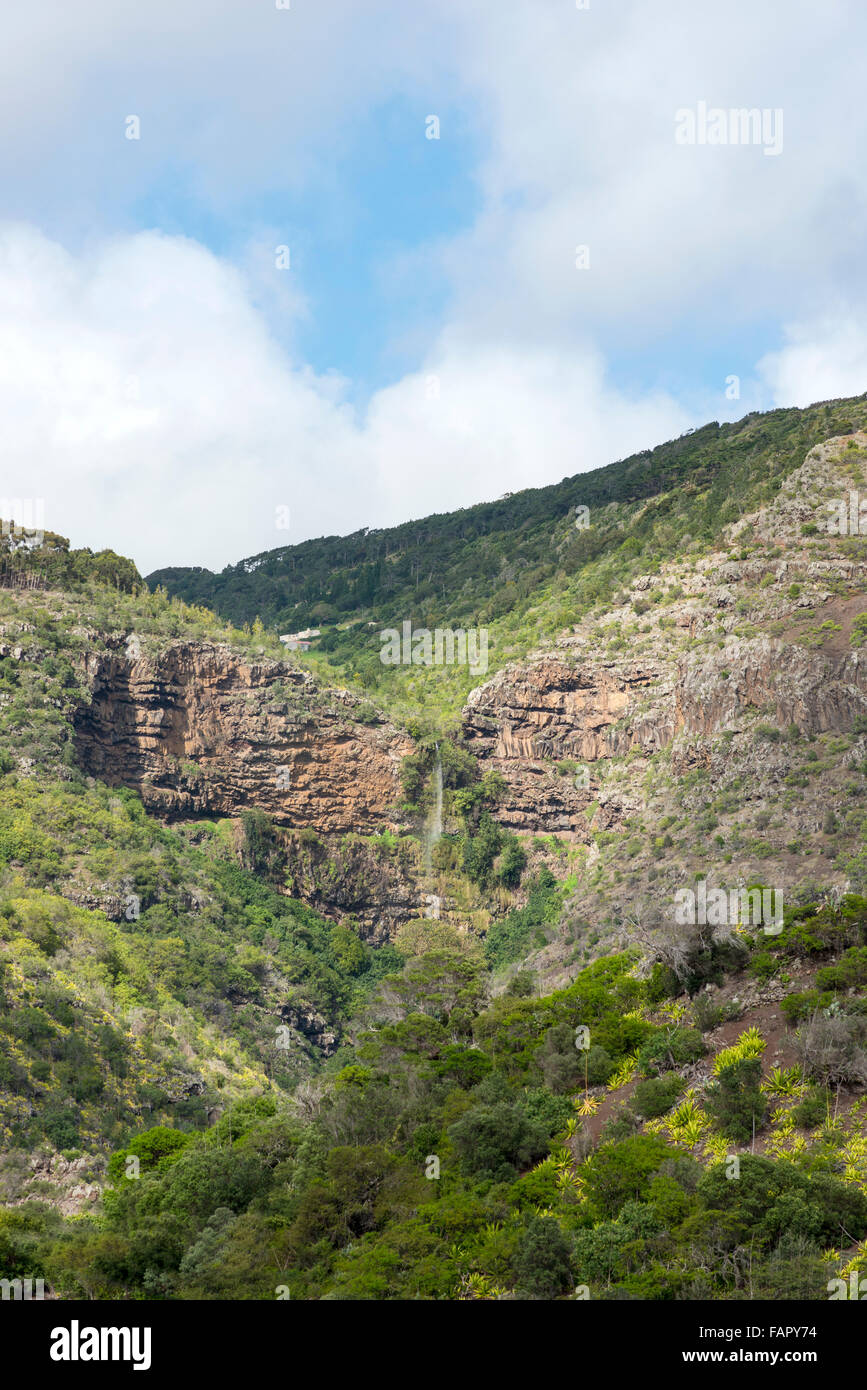 Herz geformt Wasserfall auf der Insel St. Helena im Atlantischen Ozean eines der sieben Wunder von St. Helena Stockfoto