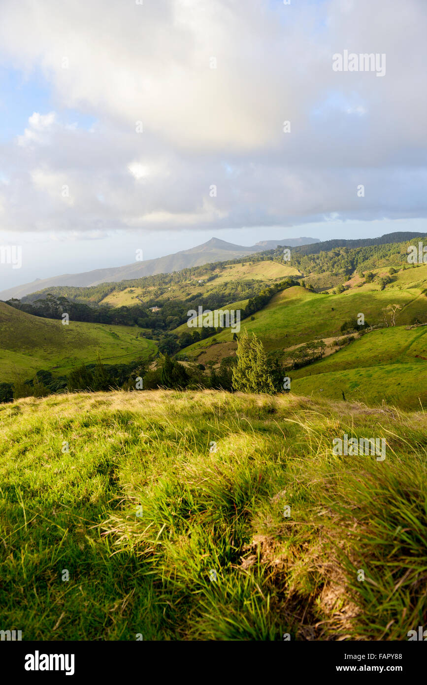 St. Helena Island South Atlantic Landschaft mit Meerblick Blick nach Norden Stockfoto