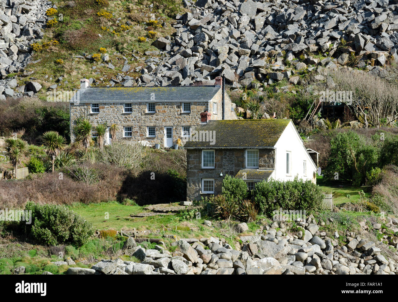 Auf dem Land später Cove in Cornwall, England, UK Stockfoto