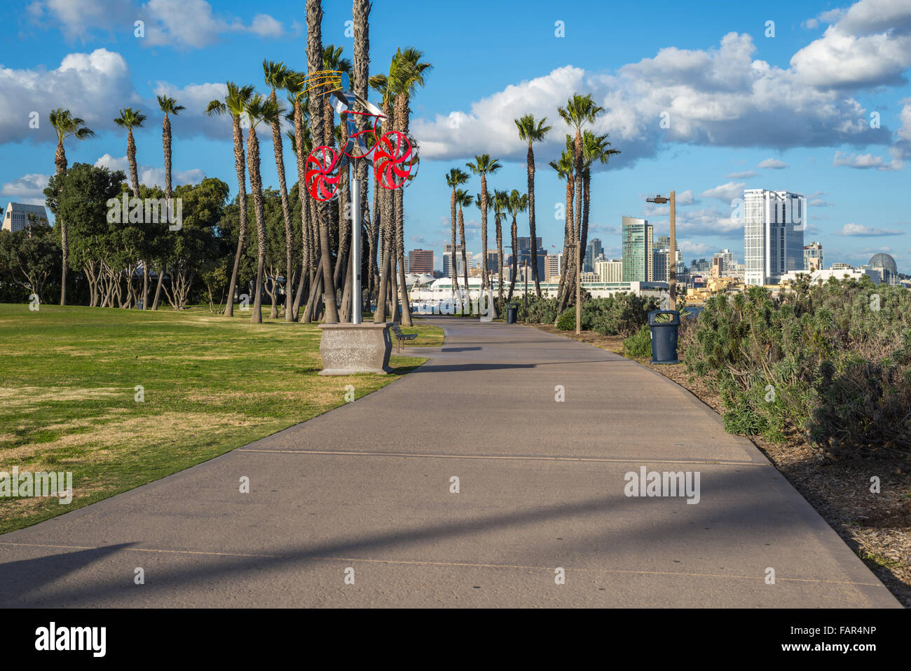 Wanderweg in Coronado, Kalifornien, USA. Stockfoto