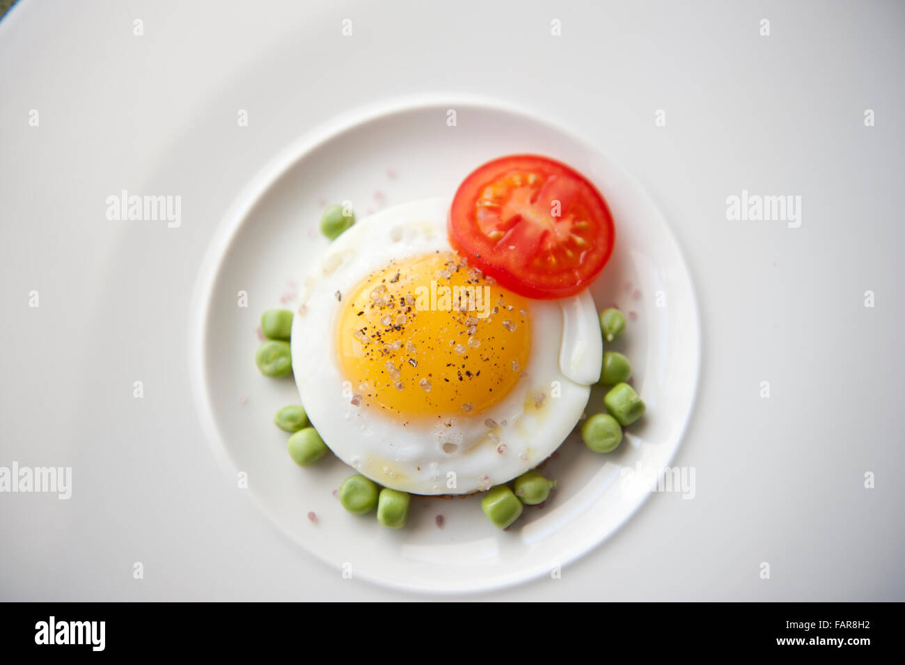 Diät-Frühstück mit erfahrenen Ei Stockfoto