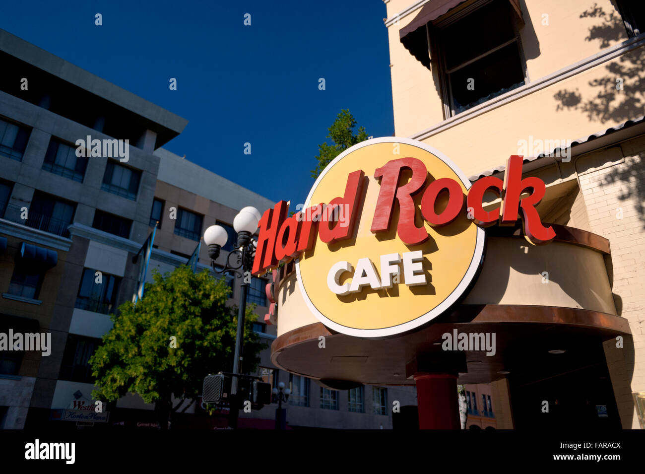 Hard Rock Cafe und Restaurant in der Innenstadt von San Diego, Kalifornien Stockfoto