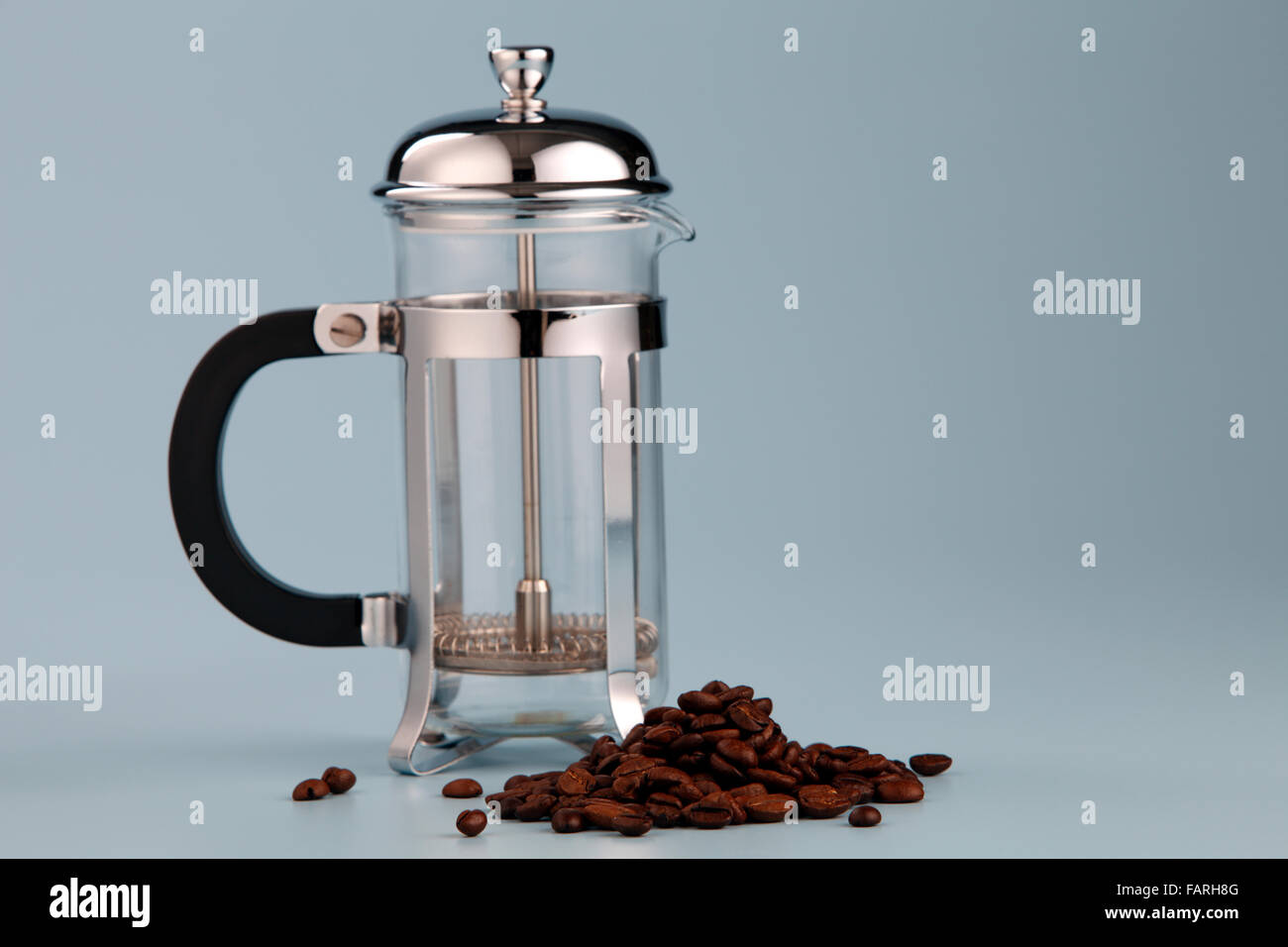 Stock Bild von der Kaffee-Presse Stockfoto