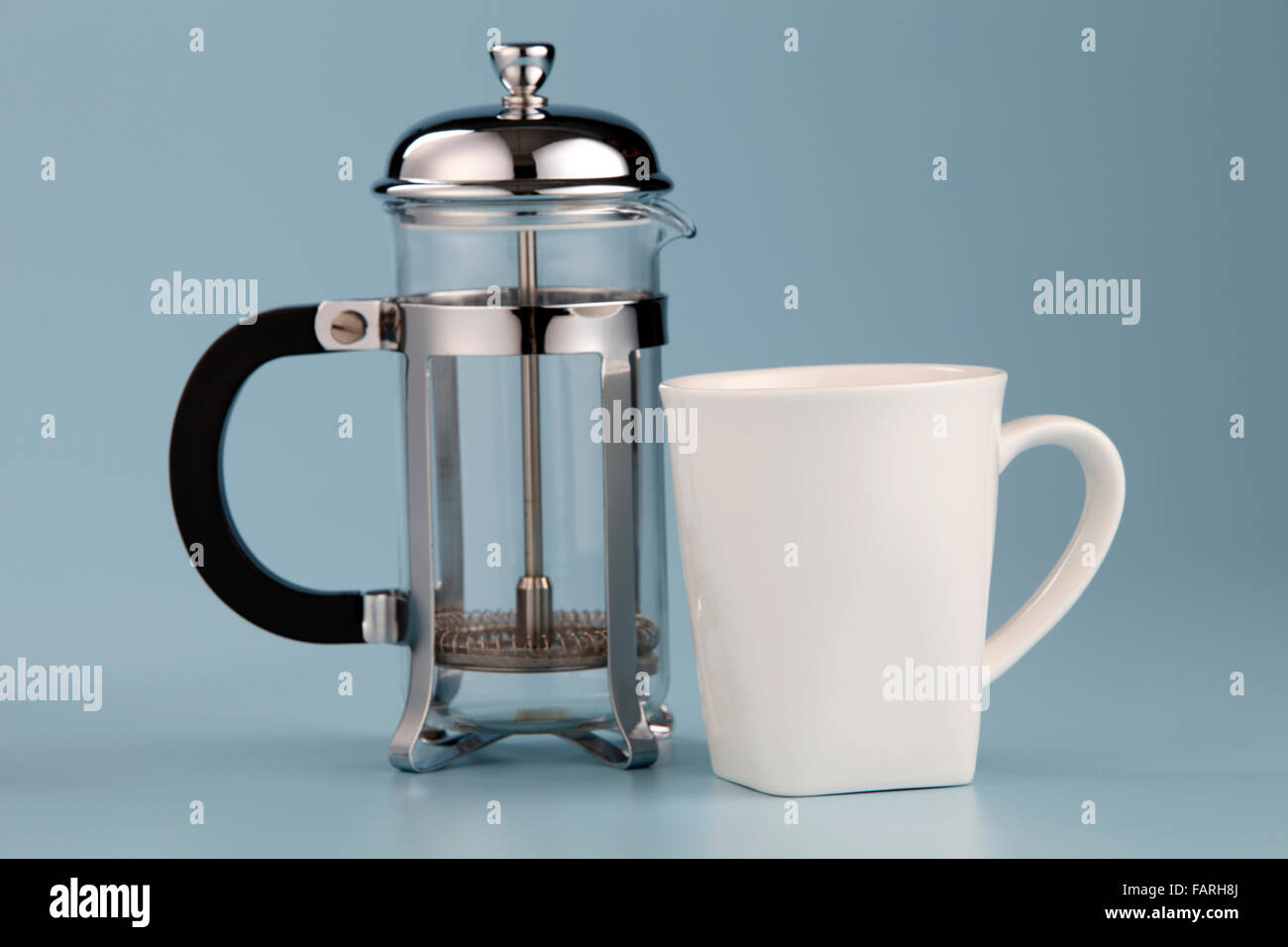 Stock Bild von der Kaffee-Presse Stockfoto