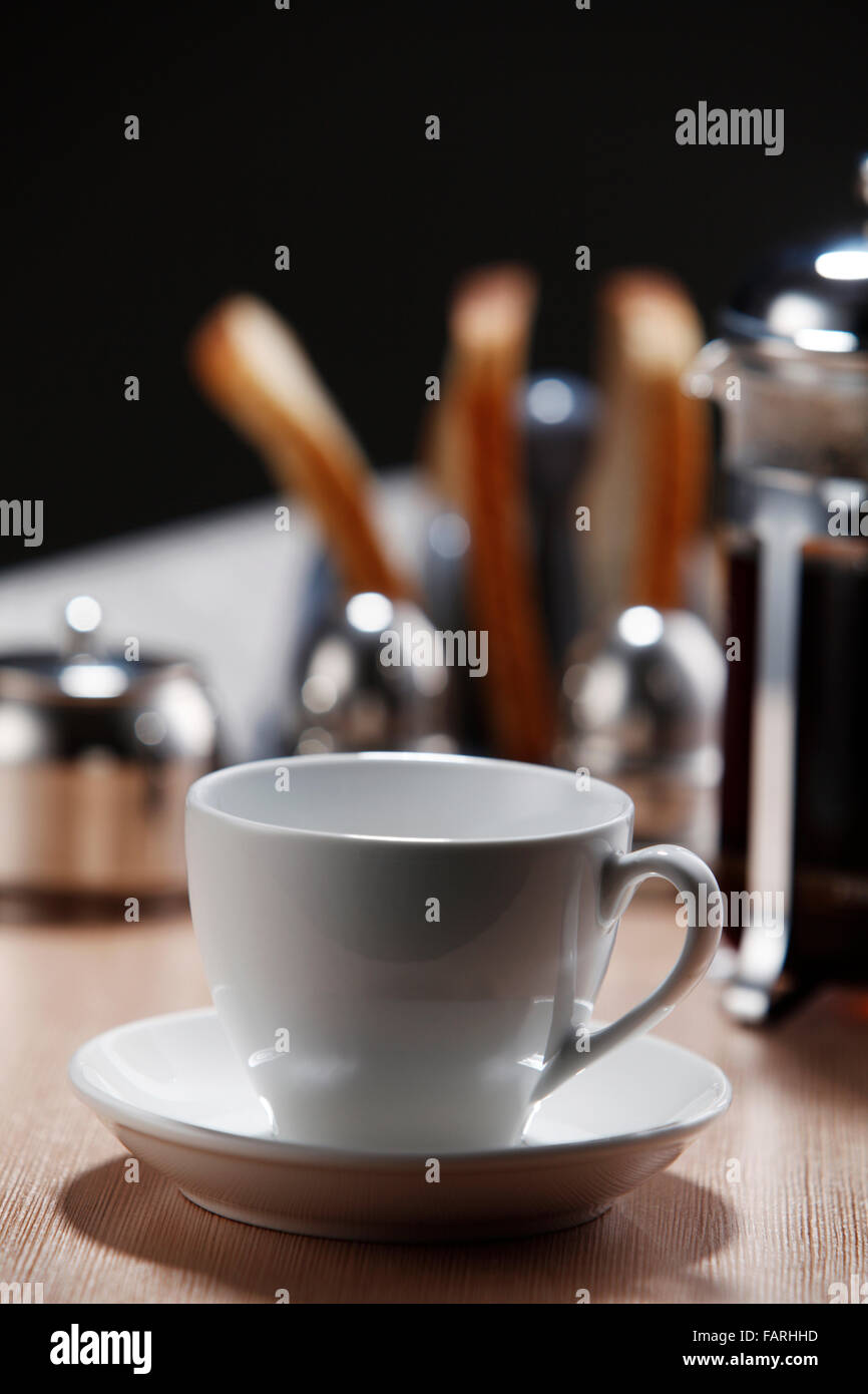 Stock Bild von der Kaffee-Presse Stockfoto